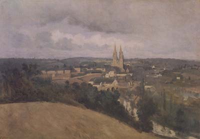 Jean Baptiste Camille  Corot Vue de Saint-Lo (mk11)